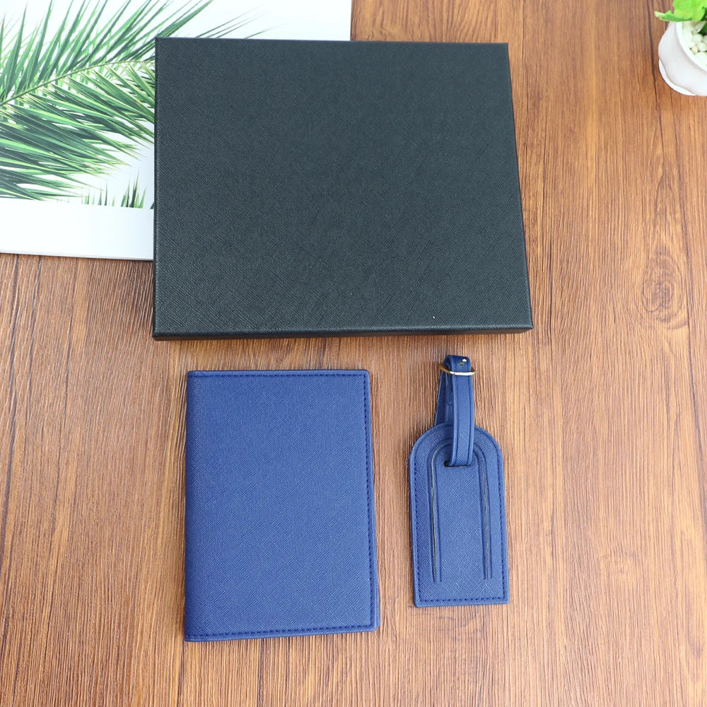 Classic Name Leather Travel Set